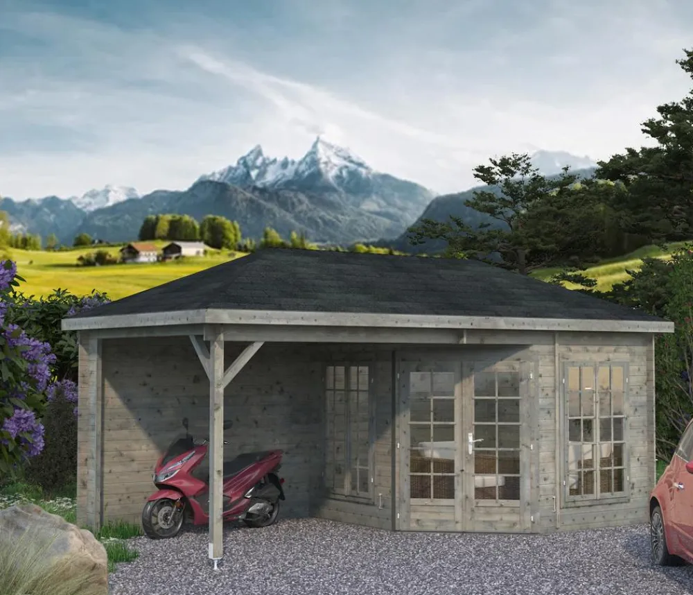 Palmako Pavillons - Pavillon Melanie, ca. B599/H307/T322 cm Grau