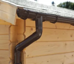 Palmako Dachzubehör - Regenrinne für Satteldach Braun