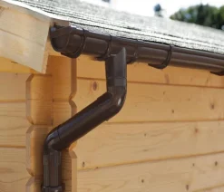 Palmako Dachzubehör - Regenrinne für Satteldach Braun