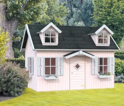 Palmako Gartenspielgeräte - Spielhaus Marie, ca. B320/H220/T221 cm Natur