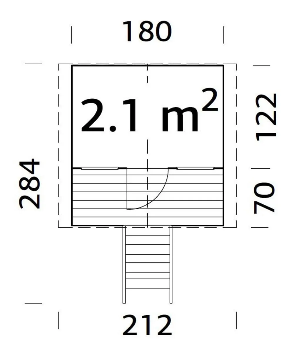 Palmako Gartenspielgeräte > Spielhaus Toby, ca. B212/H287/T194 cm