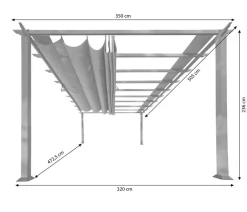 Paragon Outdoor Pergolen > Pavillon Florenz, ca. B505/H236/T350 cm