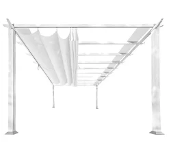 Paragon Outdoor -Pergola Florida 1111, inkl. Sonnensegel , ca. B350,4/H235/T350 cm Weiß