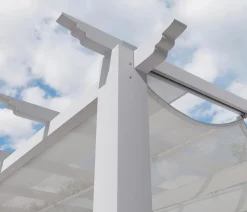 Paragon Outdoor -Pergola Florida 1111, inkl. Sonnensegel , ca. B350,4/H235/T350 cm Weiß