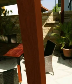 Paragon Outdoor Pergolen - -Pergola Florida 1111, inkl. Sonnensegel , ca. B350,4/H235/T350 cm Dunkelbraun