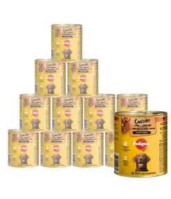 Pedigree® Nassfutter Hund > Nassfutter für Hunde Adult, Rind- und Leber-Mix in Sauce, 12 x 800 g