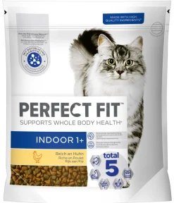Perfect Fit® Trockenfutter Katze - Trockenfutter für Katzen Indoor, Adult 1+, Huhn, 1,4 kg