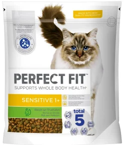 Perfect Fit® Trockenfutter für Katzen Sensitive, Adult 1+, Truthahn, 1,4 kg Hot