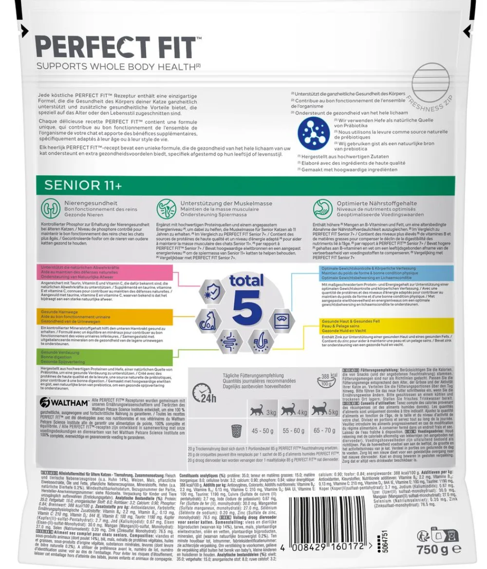 Perfect Fit® Trockenfutter für Katzen, Senior 11+, Huhn, 750 g Online