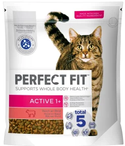 Perfect Fit® Trockenfutter Katze - Trockenfutter für Katzen Active, Adult 1+, Rind, 1,4 kg