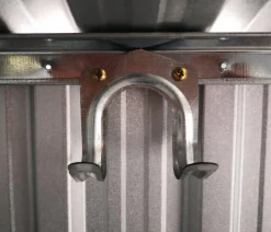 Pergart Gewächshaus Zubehör - Doppelhaken, 2er-Set Silber