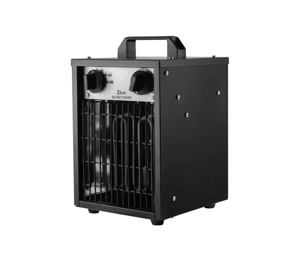 Pergart Gewächshaus Zubehör - Elektroheizung Cephei 2 kW, ca. B21/H33/T20 cm Schwarz