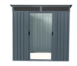 Pergart Metallgerätehaus Arlon 65, ca. B195/H180/T151 cm Anthrazit New