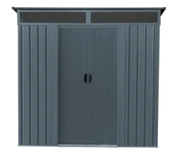 Pergart Metallgerätehaus Arlon 65, ca. B195/H180/T151 cm Anthrazit New