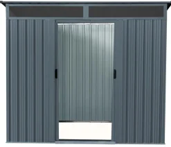 Pergart Gartenhäuser & Gerätehäuser - Metallgerätehaus Arlon 84, ca. B195/H180/T151 cm Anthrazit