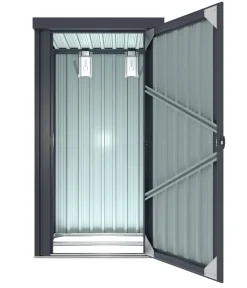 Pergart Gartenhäuser & Gerätehäuser - Metallgerätehaus, ca. B98/H180/T81 cm Anthrazit