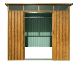 Pergart Metallgerätehaus Luzern 86, ca. B238/H203/T194 cm Braun