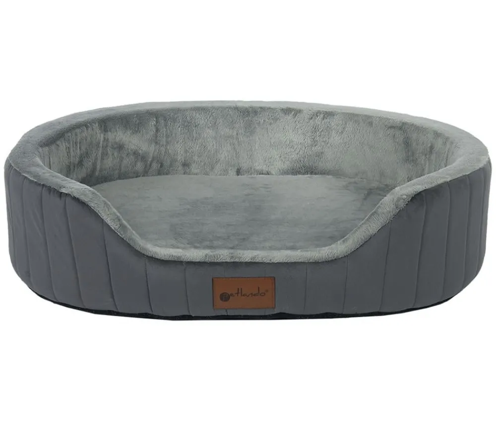 petlando® Orthopädiche Hundebett Genua Ortho, ova Anthrazit New