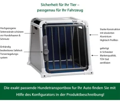 4pets® Hundetransportboxen > Hundetransportbox ECO BLACK 1