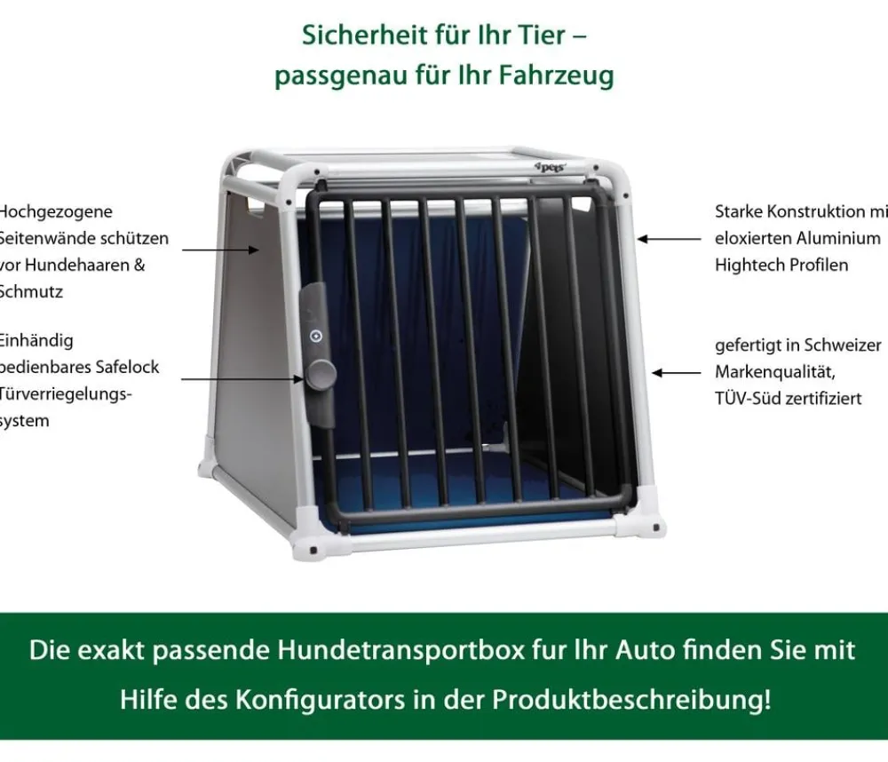 4pets® Hundetransportboxen - Hundetransportbox ECO BLACK 3