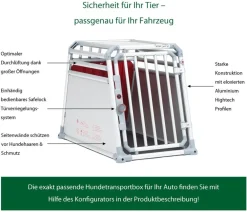 4pets® Hundetransportboxen - Hundetransportbox PRO Line 2 Silber