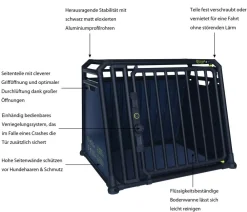 4pets® Hundetransportboxen > Hundetransportbox PRO NOIR Line 4