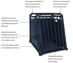4pets® Hundetransportboxen > Hundetransportbox PRO NOIR Line 2