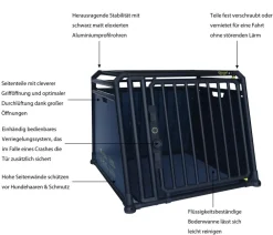 4pets® Hundetransportbox PRO NOIR Line 4 Schwarz New
