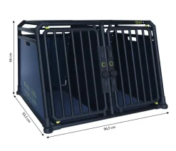 4pets® Hundetransportboxen - Hundetransportbox PRO NOIR Line 22 Schwarz