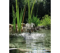 pontec PonDuett 3000 Unterwasserfilter mit Wasserspiel Schwarz