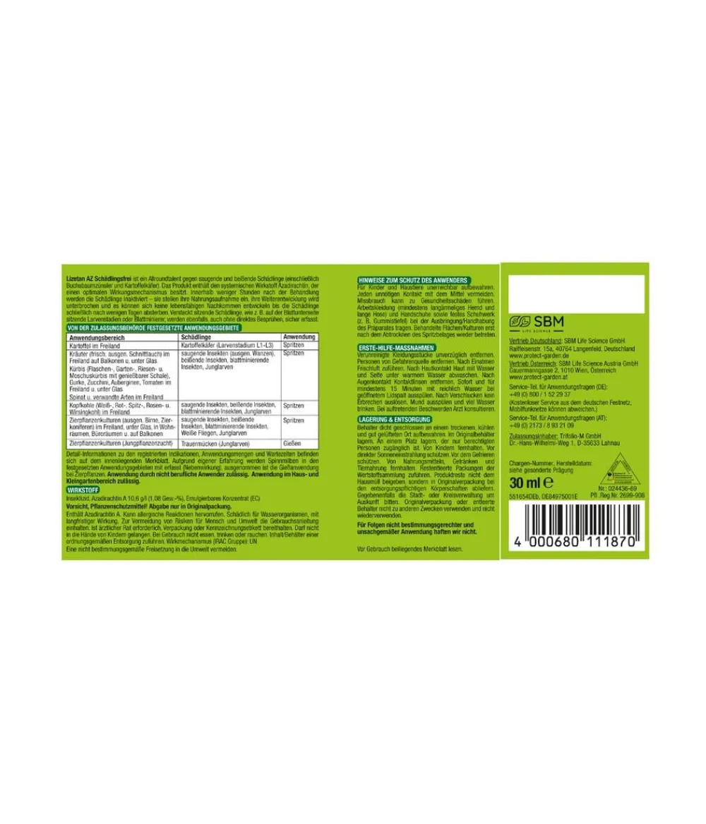 PROTECT GARDEN Schädlingsbekämpfungsmittel - Schädlingsfrei Lizetan® AZ