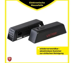 PROTECT HOME Insektenschutz & Fallen - Elektronische Mausefalle Schwarz