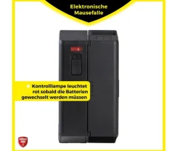 PROTECT HOME Insektenschutz & Fallen - Elektronische Mausefalle Schwarz