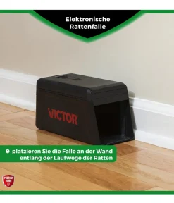 PROTECT HOME Insektenschutz & Fallen - Elektronische Rattenfalle, 1 Stk. Schwarz