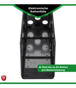 PROTECT HOME Insektenschutz & Fallen - Elektronische Rattenfalle, 1 Stk. Schwarz
