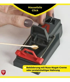 PROTECT HOME Insektenschutz & Fallen - Mausefallen Click, 3 Stk. Dunkelgrau