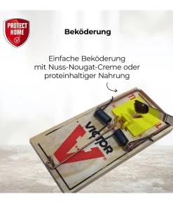 PROTECT HOME Insektenschutz & Fallen - Rattenfalle Classic, 1 Stk. Hellbraun