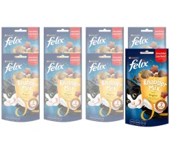 PURINA felix® Katzenleckerlies & Getränke > Katzensnack KnabberMix Original, 8 x 60 g