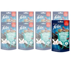 PURINA felix® Katzensnack KnabberMix Strandspaß, 8 x 60 g Outlet