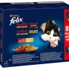 PURINA felix® Nassfutter Katze - Nassfutter für Katzen Doppelt Lecker Geschmacksvielfalt vom Land in Gelee, 80 x 85 g