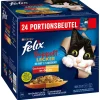 PURINA felix® Nassfutter Katze - Nassfutter für Katzen Doppelt Lecker Geschmacksvielfalt vom Land