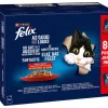 PURINA felix® Nassfutter für Katzen So gut wie es aussieht Geschmacksvielfalt vom Land in Gelee, 80 x 85 g Clearance