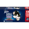 PURINA felix® Nassfutter Katze > Nassfutter für Katzen So gut wie es aussieht Gemischte Vielfalt in Gelee Adult, 44 x 85 g