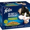 PURINA felix® Nassfutter Katze - Nassfutter für Katzen So gut wie es aussieht Gemischte Vielfalt, Gemüse