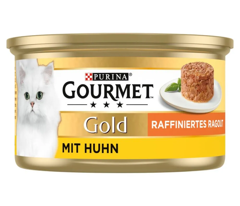 PURINA GOURMET™ Nassfutter Katze > Gold Nassfutter für Katzen Raffiniertes Ragout Adult, 12 x 85 g