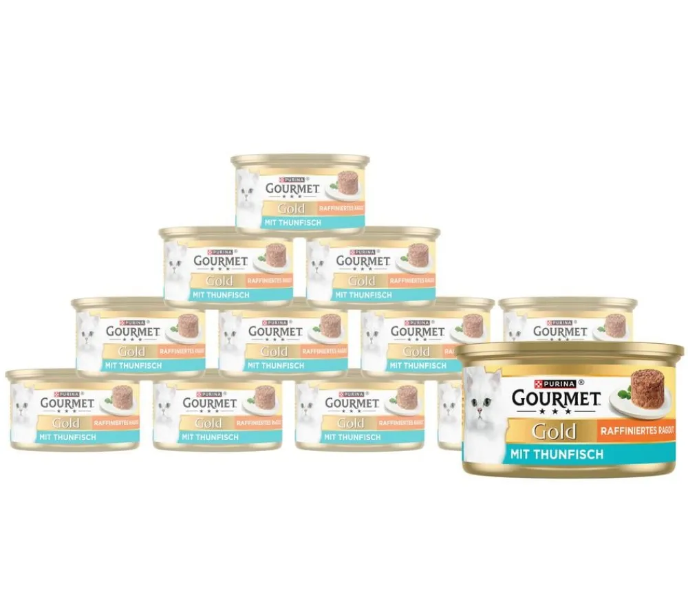 PURINA GOURMET™ Gold Nassfutter für Katzen Raffiniertes Ragout Adult, 12 x 85 g Online