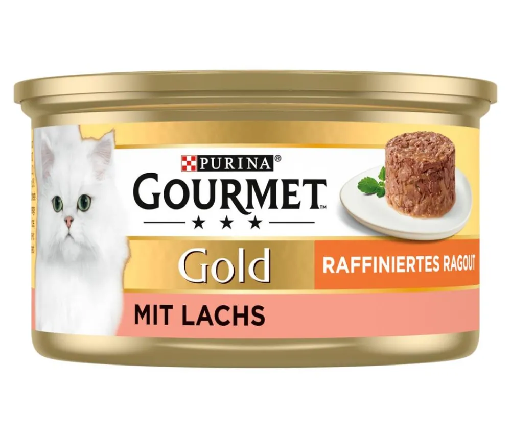 PURINA GOURMET™ Nassfutter Katze - Gold Nassfutter für Katzen Raffiniertes Ragout Adult, 12 x 85 g