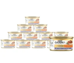 PURINA GOURMET™ Gold Nassfutter für Katzen Zarte Häppchen Adult, 12 x 85 g