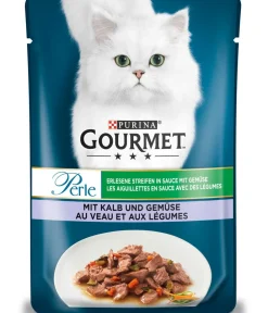 PURINA GOURMET™ Nassfutter Katze - Nassfutter für Katzen Perle Erlesene Streifen, 26 x 85 g