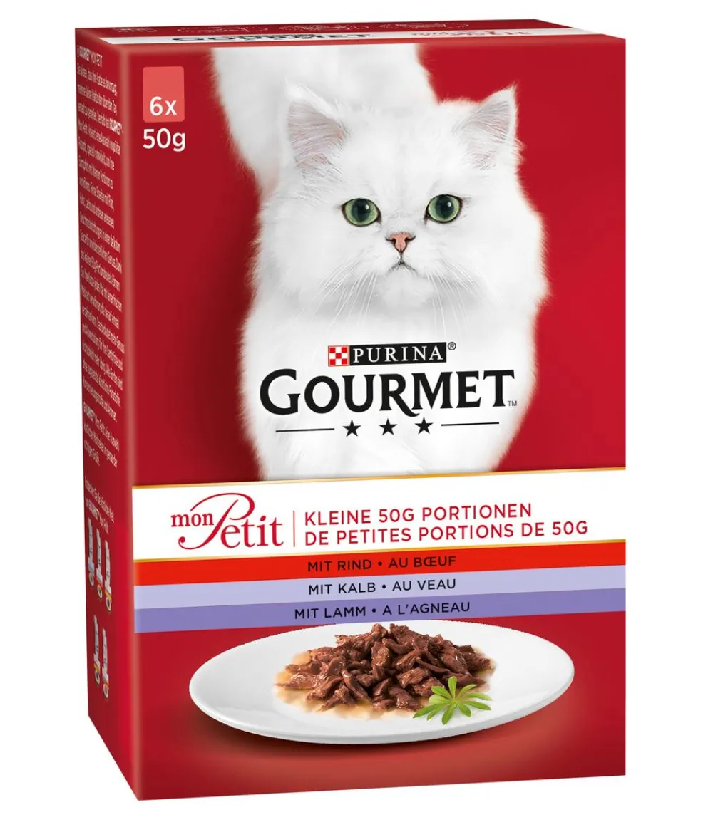 PURINA GOURMET™ Nassfutter Katze > Nassfutter für Katzen Mon Petit, 6 x 50 g